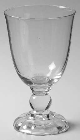 Victorian Clear Low Water Goblet