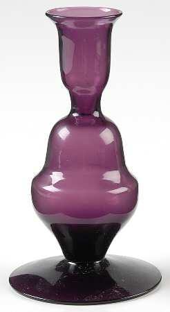 Victorian Amethyst (Burgundy) 5" Single Light Candlestick