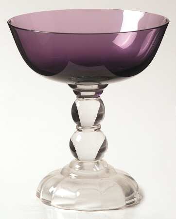 Victorian Amethyst (Burgundy) Champagne/Tall Sherbet