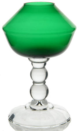 Victorian Green (Empire Green) Footed Ivy Vase