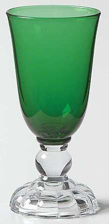 Victorian Green (Empire Green) Cordial Glass