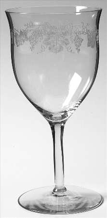 Vintage (Etched) Water Goblet
