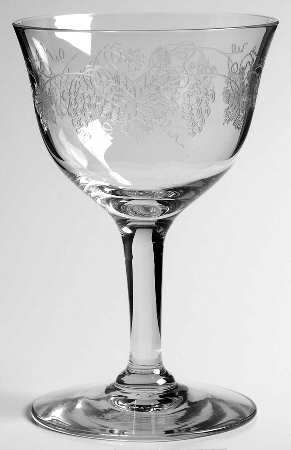 Vintage (Etched) Creme De Menthe