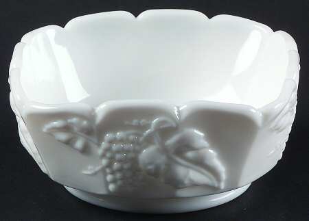 Vintage Milk Glass Square Nappy