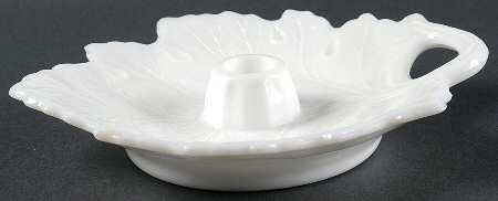 Vintage Milk Glass 8" Candleholder