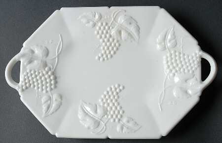 Vintage Milk Glass Bread Tray