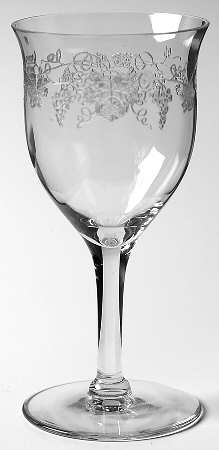 Vintage (Etched, Optic) Sherry Glass