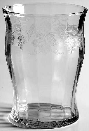 Vintage (Etched, Optic) 10 Oz Flat Tumbler