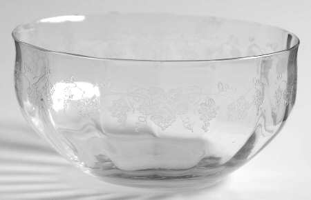 Vintage (Etched, Optic) Finger Bowl