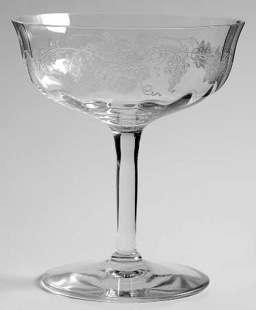 Vintage (Etched, Optic) Champagne/Tall Sherbet