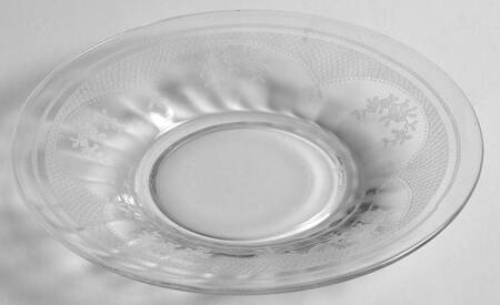 Virginia Clear (Older, Etched) Underplate for Finger Bowl