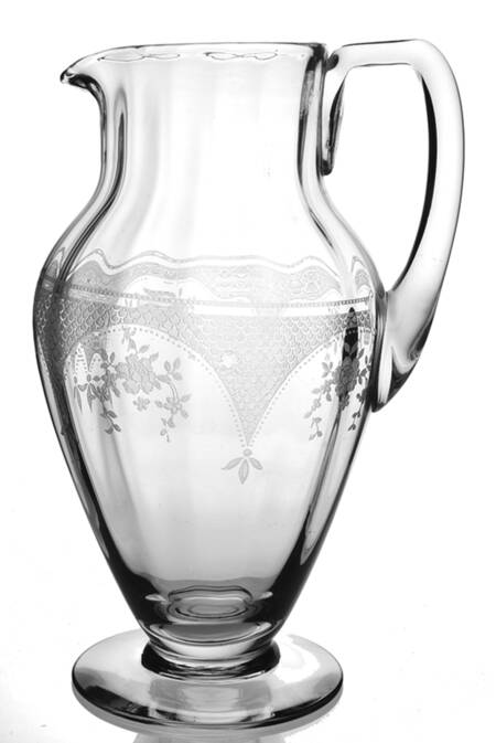 Virginia Clear (Older, Etched) 40 Oz Pitcher