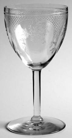 Virginia Clear (Older, Etched) Claret Wine