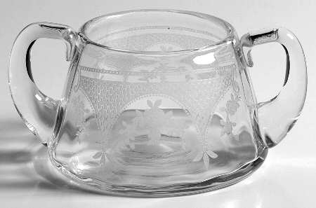 Virginia Clear (Older, Etched) Open Sugar