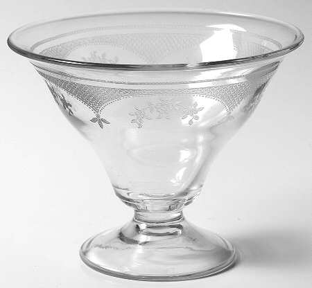 Virginia Clear (Older, Etched) Mayonnaise Bowl, Bowl Only