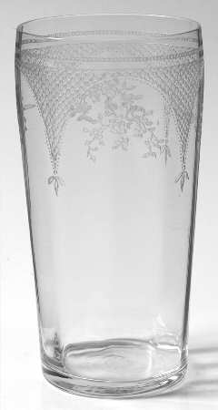 Virginia Clear (Older, Etched) 12 Oz Flat Tumbler