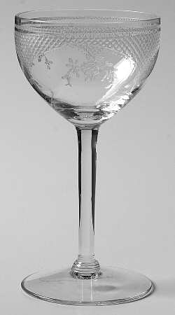 Virginia Clear (Older, Etched) Liquor Cocktail