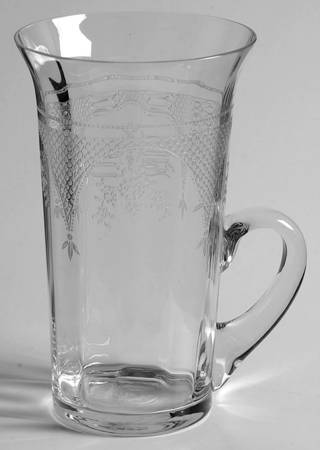 Virginia Clear (Older, Etched) Handled Tumbler