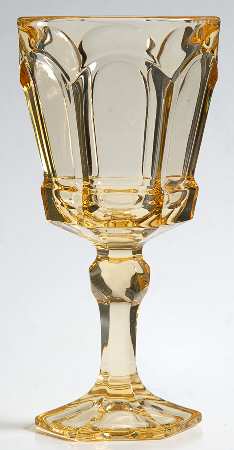 Virginia Yellow Wine Glass