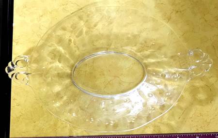 Watercress 10" Handled Oval Tray