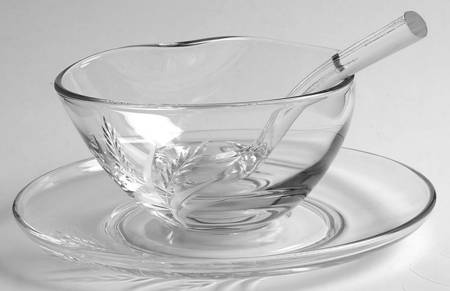 Wheat Mayonnaise Bowl, Underplate and Ladle