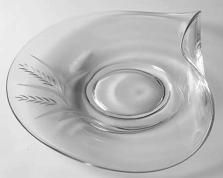 Wheat Contour Blank Snack Plate