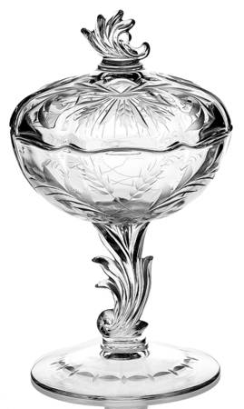 Wheat (Old-Serv Pieces) Footed Jelly & Cover (Baroque Shape)