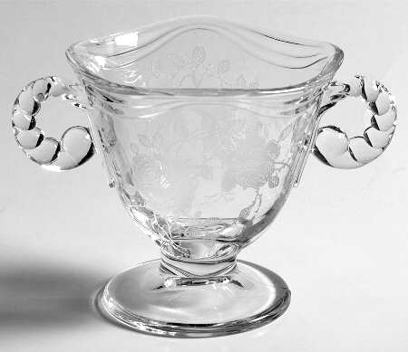 Willowmere Footed Open Sugar by Fostoria