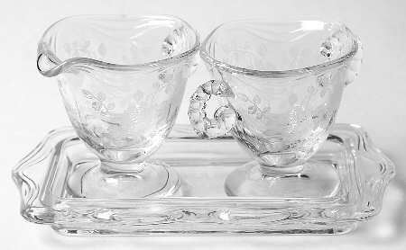 Willowmere Individual Creamer, Sugar and Tray Set