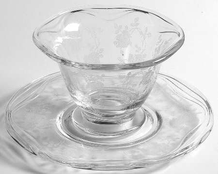Willowmere Mayonnaise Bowl and Underplate by Fostoria