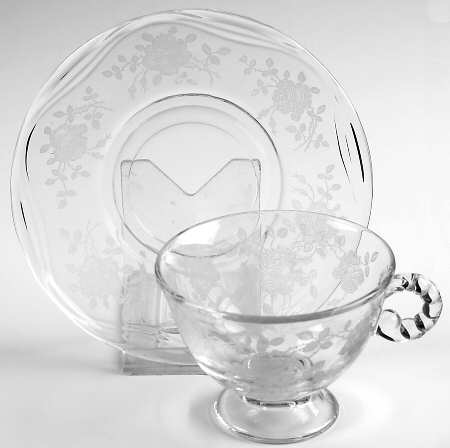 Willowmere Cup & Saucer Set by Fostoria