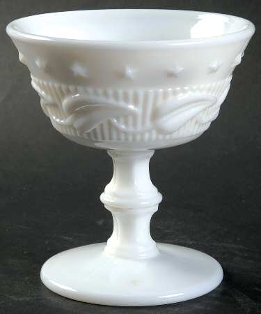 Wistar Milkglass Champagne/Tall Sherbet