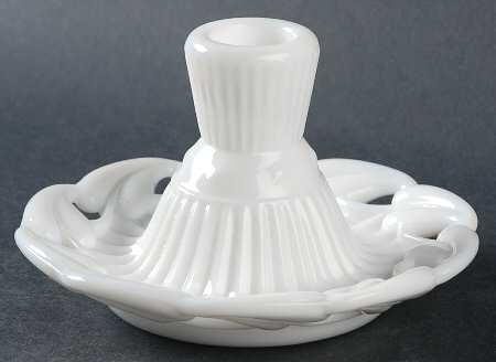 Wistar Milkglass Single Light Candlestick