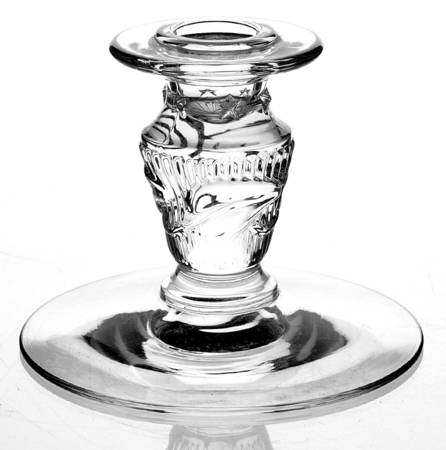 Wistar Clear Single Light Candlestick