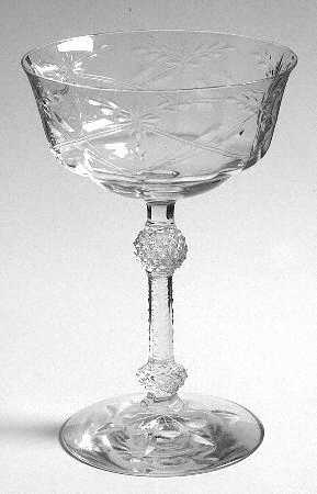 York (Stem 6007, Cut 709) Champagne/Tall Sherbet