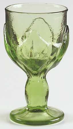 Cabaret Green Wine Glass