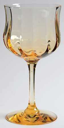 Jubilation Amber Wine Glass