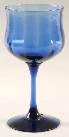Jubilation Blue Wine Glass