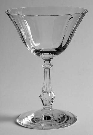 6014 Clear (Rib Regular Optic) Champagne/Tall Sherbet