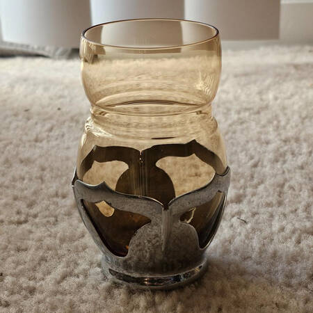 Farber Crystal (Chrome) 8 Oz Flat Tumbler