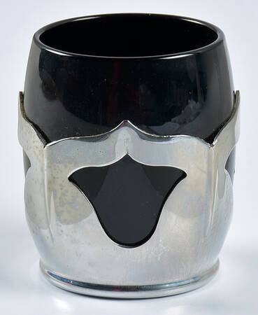 Farber Crystal (Chrome) Ebony Shot Glass