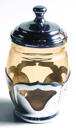 Farber Crystal (Chrome) Mustard & Lid