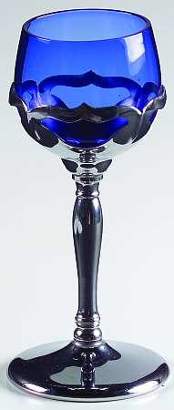 Farber Crystal (Chrome) Royal Blue Liquor Cocktail