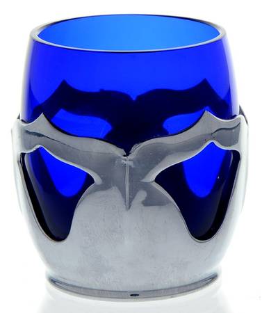 Farber Crystal (Chrome) Royal Blue Shot Glass