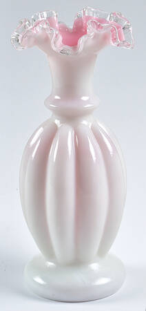 Peach Crest 8" Flower Vase