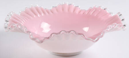 Peach Crest 10" Round Bowl