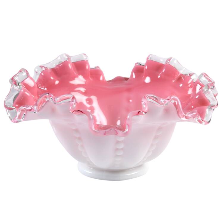 Peach Crest 7" Round Bowl