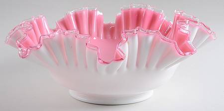 Peach Crest 13" Round Bowl