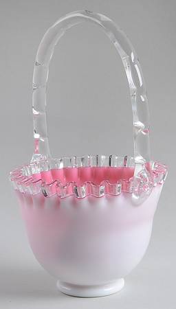 Peach Crest 9" Handled Basket