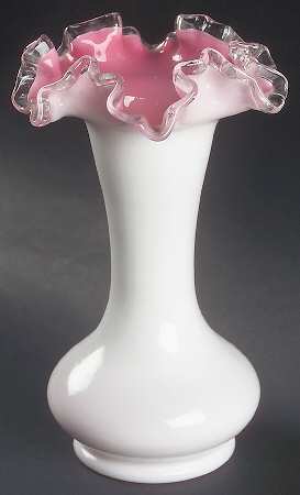 Peach Crest 8" Flower Vase